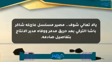 يالا تعالى شوف.. مصير مسلسل عائلة شاكر باشا التركي بعد حريق مدمر ووفاة مدير الإنتاج بتفاصيل صادمة.